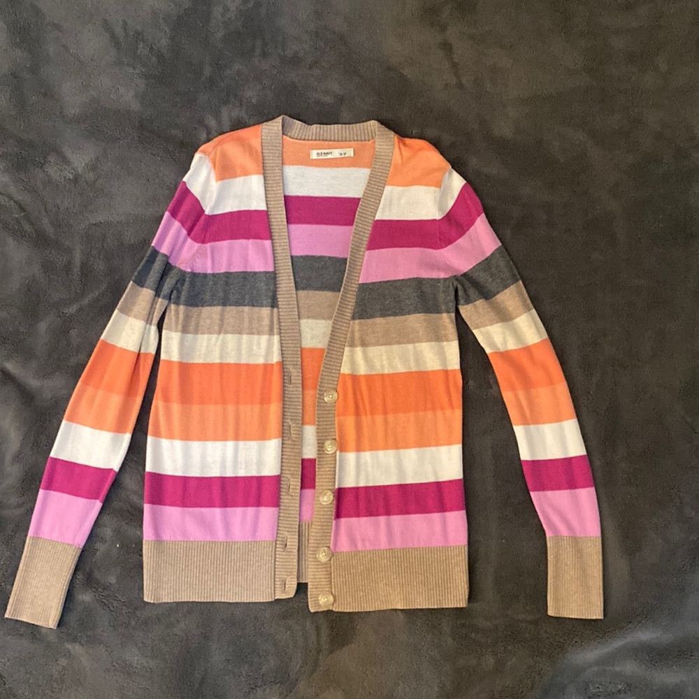Old Navy Color block Striped Cardigan - Size Small